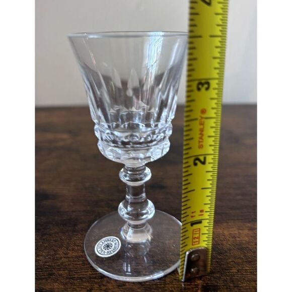 VAL ST LAMBERT Esneux Clear crystal Shot/ Port Wine Glasses Set of 6 / New - Picture 7 of 9